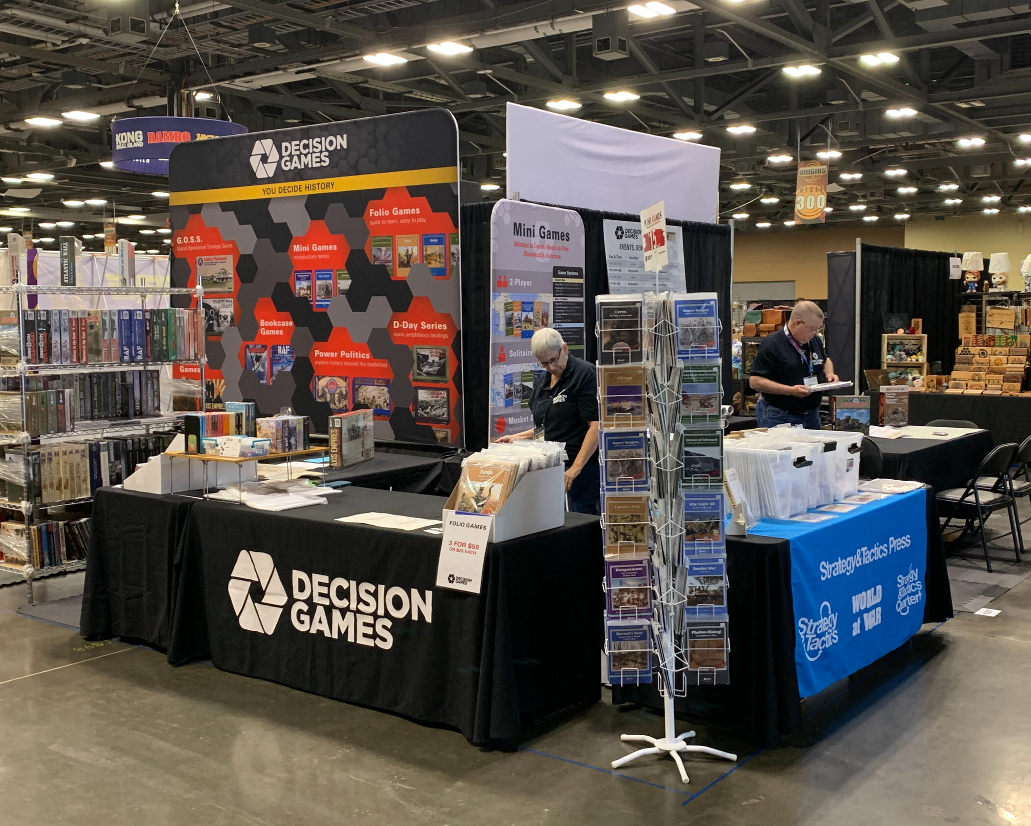 origins 2025 booth setup at origins 2025